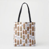 Little Amsterdam Houses Dutch Canal House Tote Bag (Voorkant)