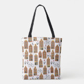 Little Amsterdam Houses Dutch Canal House Tote Bag (Achterkant)