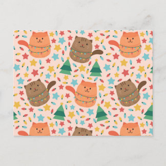 Little and Cute Christmas Kitten Briefkaart