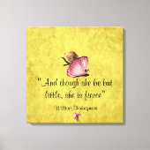 Little and Fierce Shakespeare Wrapped Canvas (Voorkant)