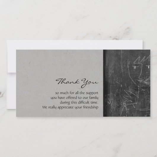 Little Angel 1 Child Tekening Sympathie Bedankt (Voorkant)