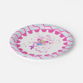 Little Angel 4th Birthday Paper Borden Papieren Bordje (Gekanteld)