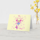 Little Angel 4th Verjaardag T-shirts en geschenken Kaart (Gele Bloem)