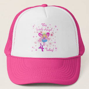 Little Angel 4th Verjaardag T-shirts en geschenken Trucker Pet