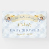 Little Angel Blue Wings Shower Banner (Horizontaal)
