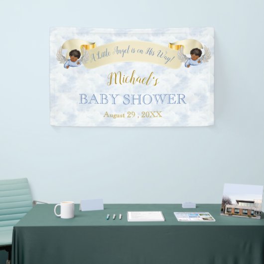 Little Angel Blue Wings Shower Banner (Beurs)