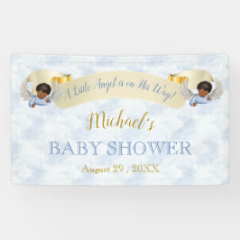 Little Angel Blue Wings Shower Banner