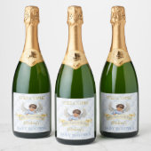 Little Angel Blue Wings Sparkling Wine Etiket (Flessen)