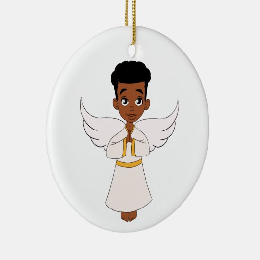 Little Angel Boy Keramisch Ornament (Rechts)