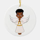 Little Angel Boy Keramisch Ornament (Voorkant)