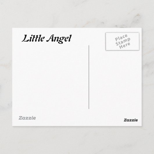 Little Angel Briefkaart (Achterkant)