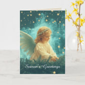 Little Angel Christmas Kaart (Gele Bloem)