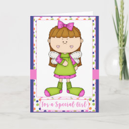 Little Angel for a Special Girl - Birthday Kaart
