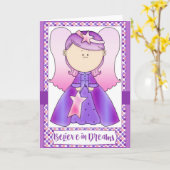 Little Angel Geloof in Dromen - Verjaardagskaart Kaart (Gele Bloem)