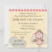 Little Angel Gepersonaliseerd verjaardagsuitnodigi Kaart (Achterkant)