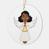 Little Angel Girl Keramisch Ornament (Links)