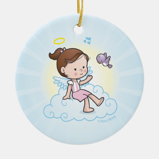 Little Angel Keramisch Ornament (Voorkant)