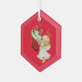 Little Angel Kerstglas Ornament (Voorkant links)