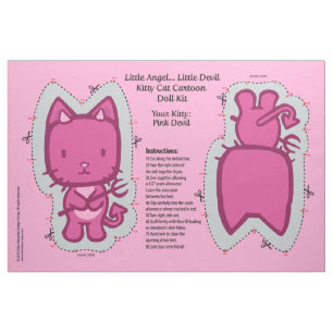 Little Angel... kleine duivel Kitty Cat Doll Kit Stof