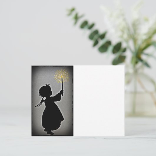 Little Angel laat haar licht schijnen Briefkaart (Staand voorkant)