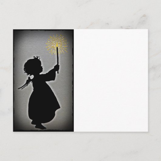 Little Angel laat haar licht schijnen Briefkaart (Voorkant)