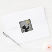 Little Angel laat haar licht schijnen Vierkante Sticker (Envelop)