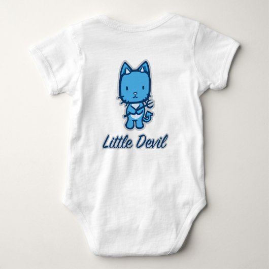 "Little Angel...Little Devil" Baby Creeper Romper (Achterkant)