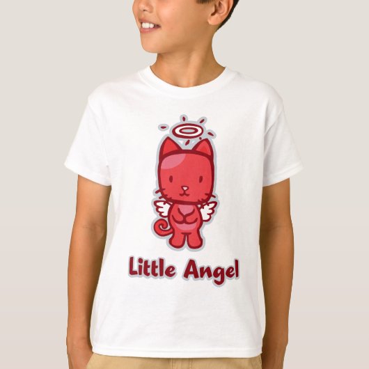 "Little Angel...Little Devil" Meisjes T-shirt (Voorkant)