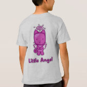 "Little Angel...Little Devil" Meisjes T-shirt (Achterkant)