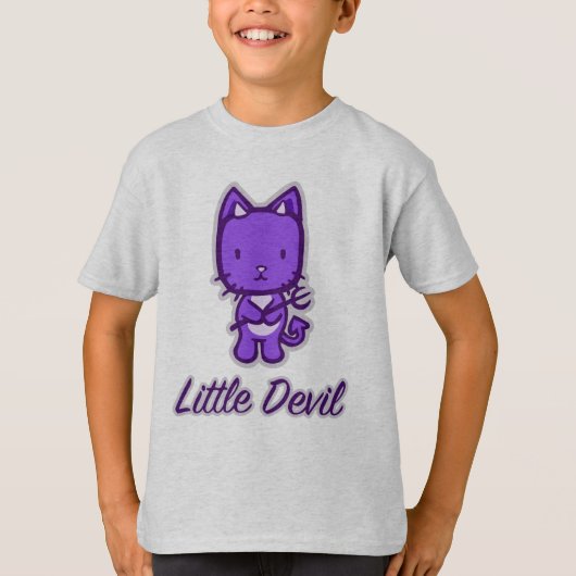 "Little Angel...Little Devil" Meisjes T-shirt (Voorkant)