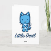 "Little Angel...Little Devil" Wenskaarten Kaart (Achterkant)