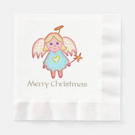 Little Angel Merry kerst Servetten (Voorkant)