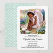 Little Angel met Bunnies Heilige Communie Kaart (Voorkant / Achterkant)