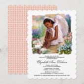 Little Angel met Bunnies Heilige Communie Kaart (Voorkant / Achterkant)