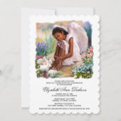 Little Angel met Bunnies Heilige Communie Kaart (Voorkant)