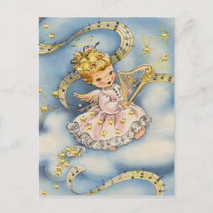 Little Angel met haar Harp Briefkaart