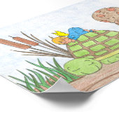 Little Angel op Turtle Poster (Hoek)