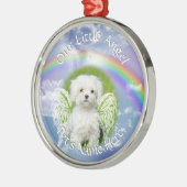 Little Angel Pet Photo Memorial Metalen Ornament (Links)