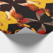 LITTLE ANGEL SPELEN LUTE Muziek maken Cherub Parel Cadeaupapier (Hoek)