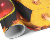 LITTLE ANGEL SPELEN LUTE Muziek maken Cherub Parel Cadeaupapier (Rol Hoek)