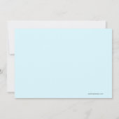 Little Angel Stick Figuur Birthday Invitation Kaart (Achterkant)