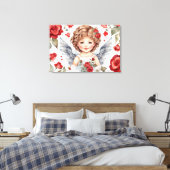 Little angel stretched canvas Print (Insitu (Slaapkamer))
