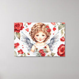 Little angel stretched canvas Print