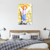 Little Angel - Waterverf Canvas Afdruk (Insitu (Slaapkamer))