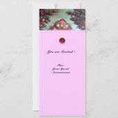 LITTLE ANGELS MONOGRAM helder antiek blauw roze Kaart (Achterkant)