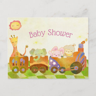 Little Animals Baby shower Uitnodiging Briefkaart