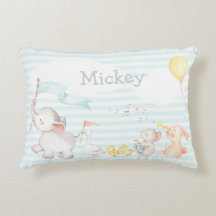 Little Animals Parade Pillow