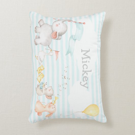 Little Animals Parade Pillow Accent Kussen (Voorkant(Verticaal))