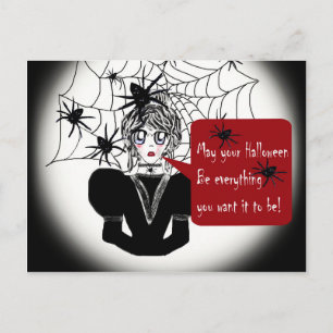 Little Anime Spider Woman Briefkaart