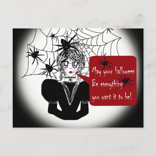 Little Anime Spider Woman Briefkaart (Voorkant)